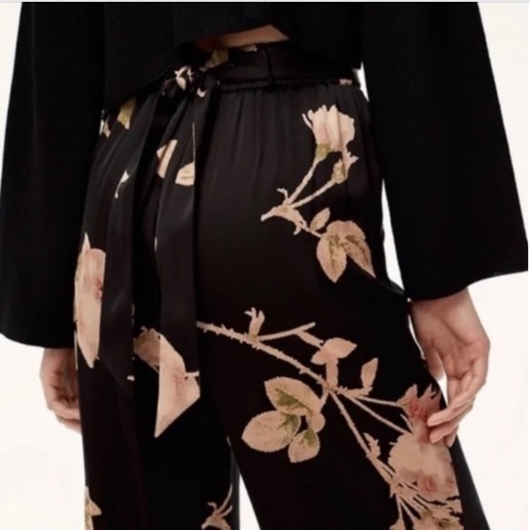 Aritzia Wilfred⎜FAUN PANT⎜BLACK / OAK - Picture 1 of 16